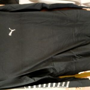 Puma Black Long Sleeve with White Logo